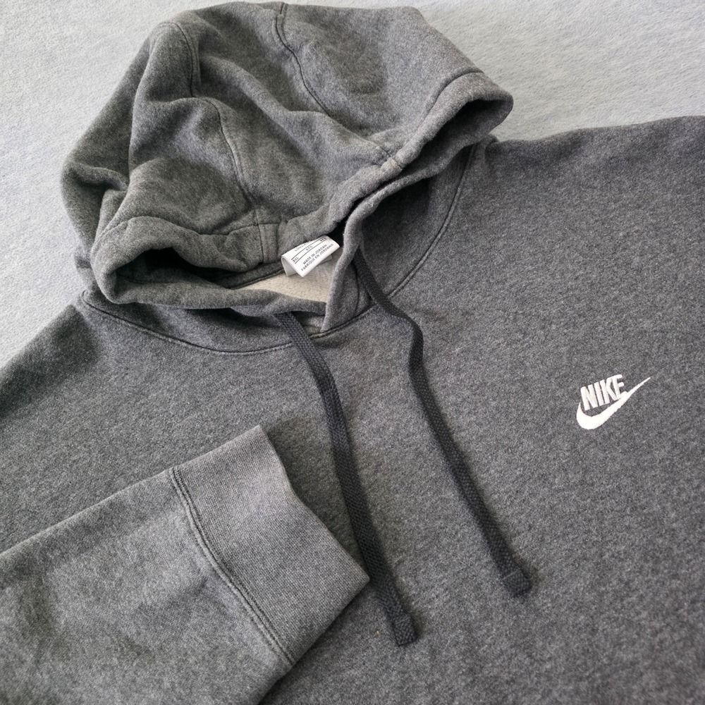 Nike Mens Sportswear Club Fleece Hoodie Charcoal Grey 3XL Tall BV2654-071
